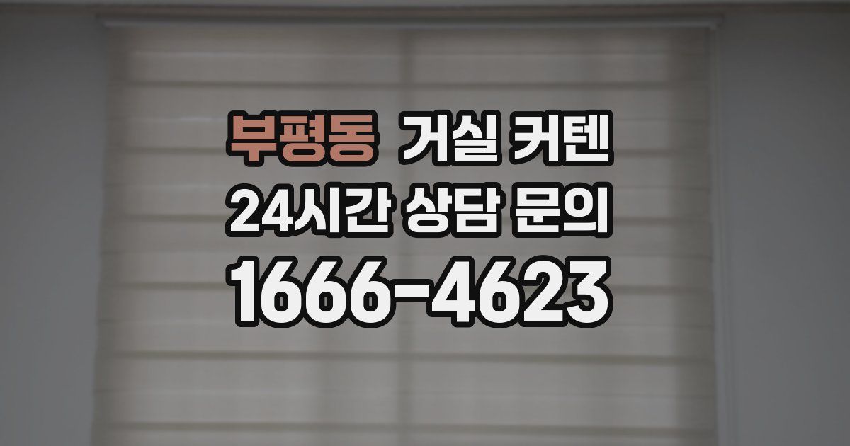 부평동 거실 커텐