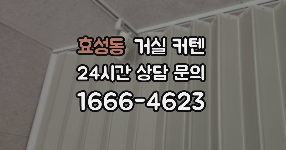효성동 거실 커텐