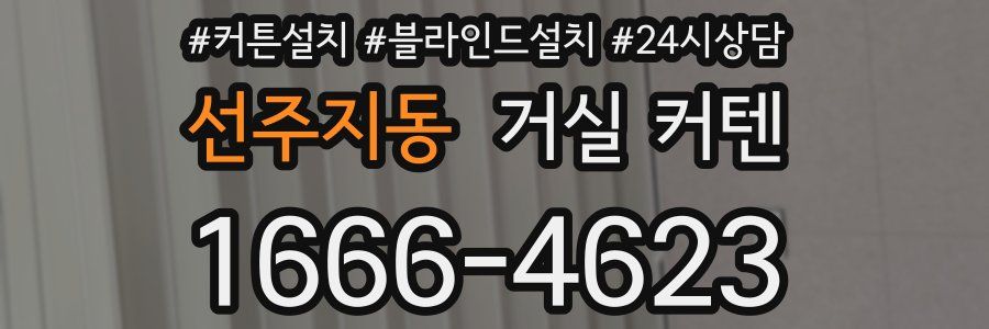 선주지동 거실 커텐