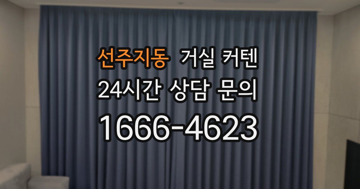 선주지동 거실 커텐