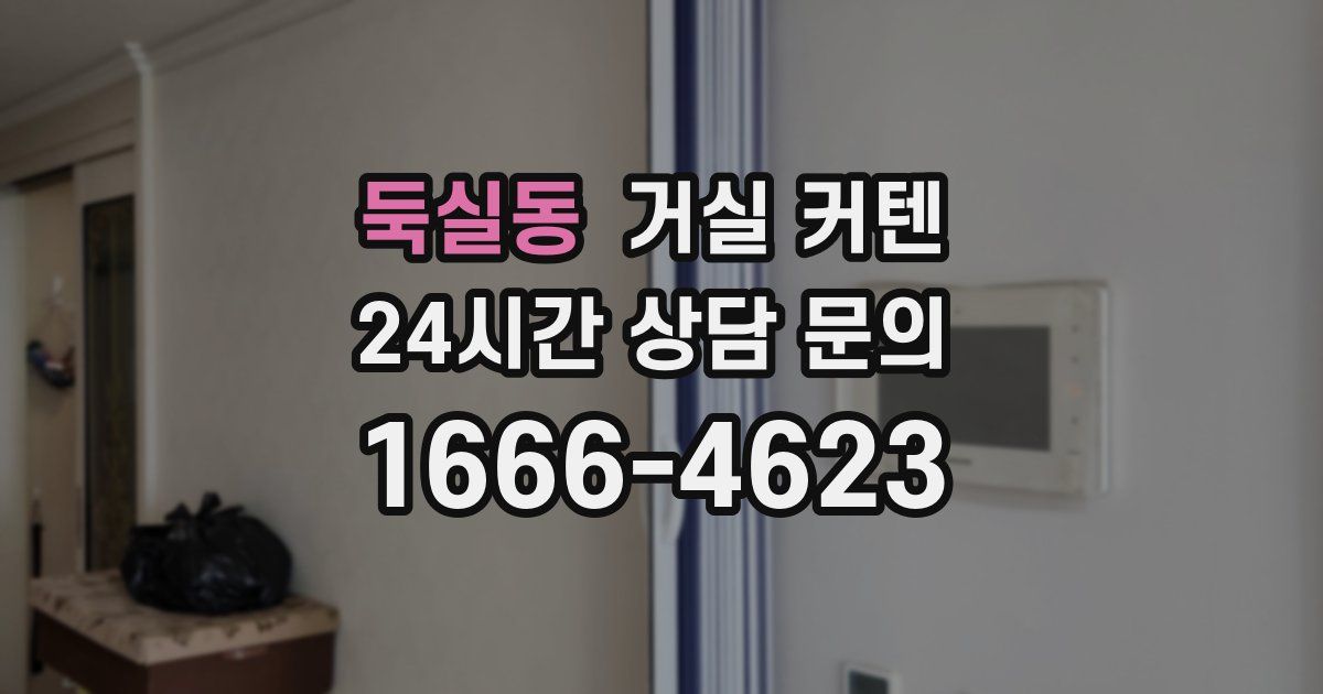 둑실동 거실 커텐
