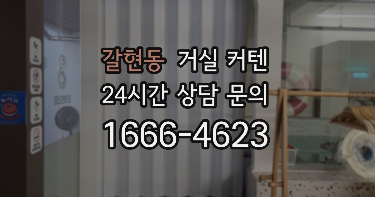 갈현동 거실 커텐