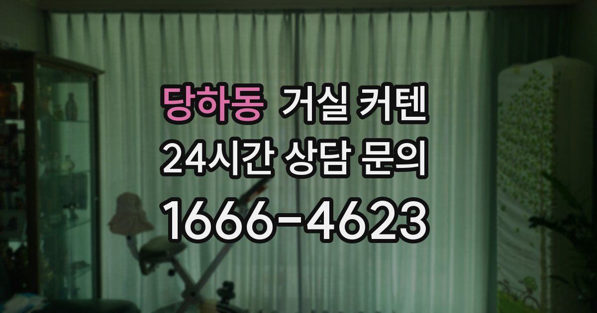 당하동 거실 커텐