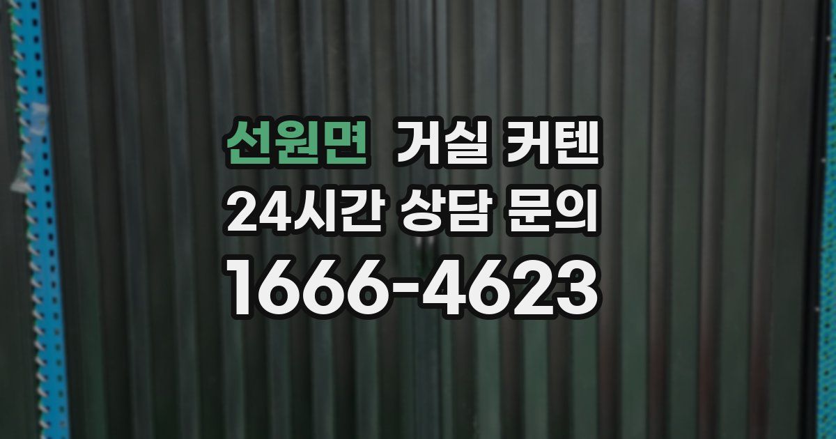 선원면 거실 커텐