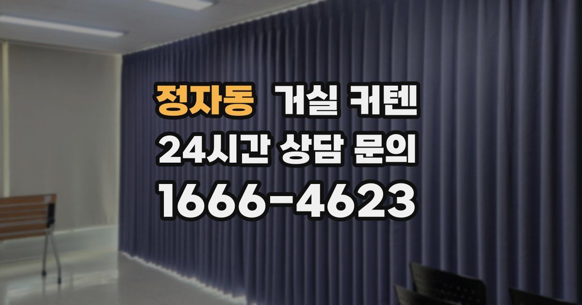 정자동 거실 커텐