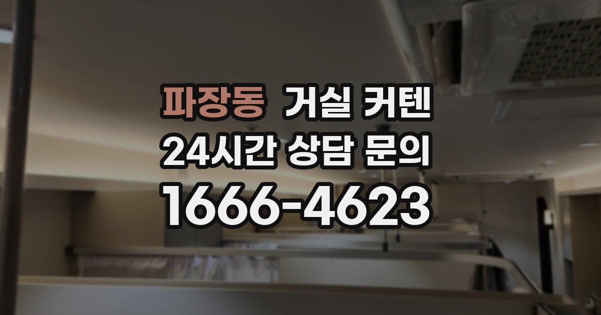 파장동 거실 커텐
