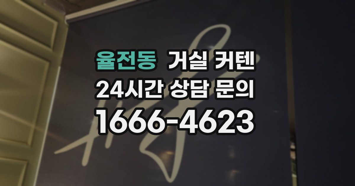 율전동 거실 커텐