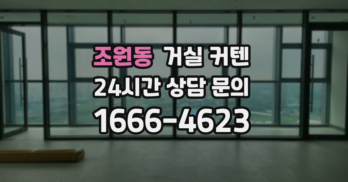 조원동 거실 커텐