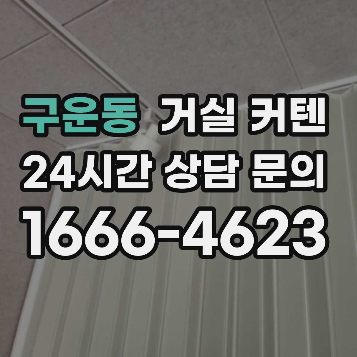 구운동 거실 커텐