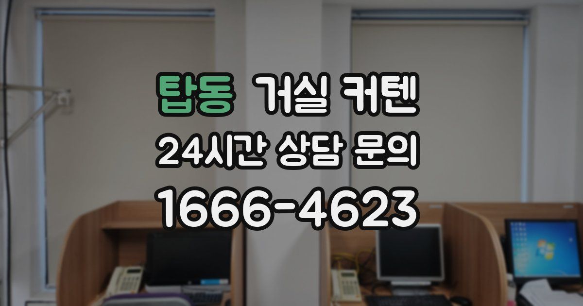 탑동 거실 커텐
