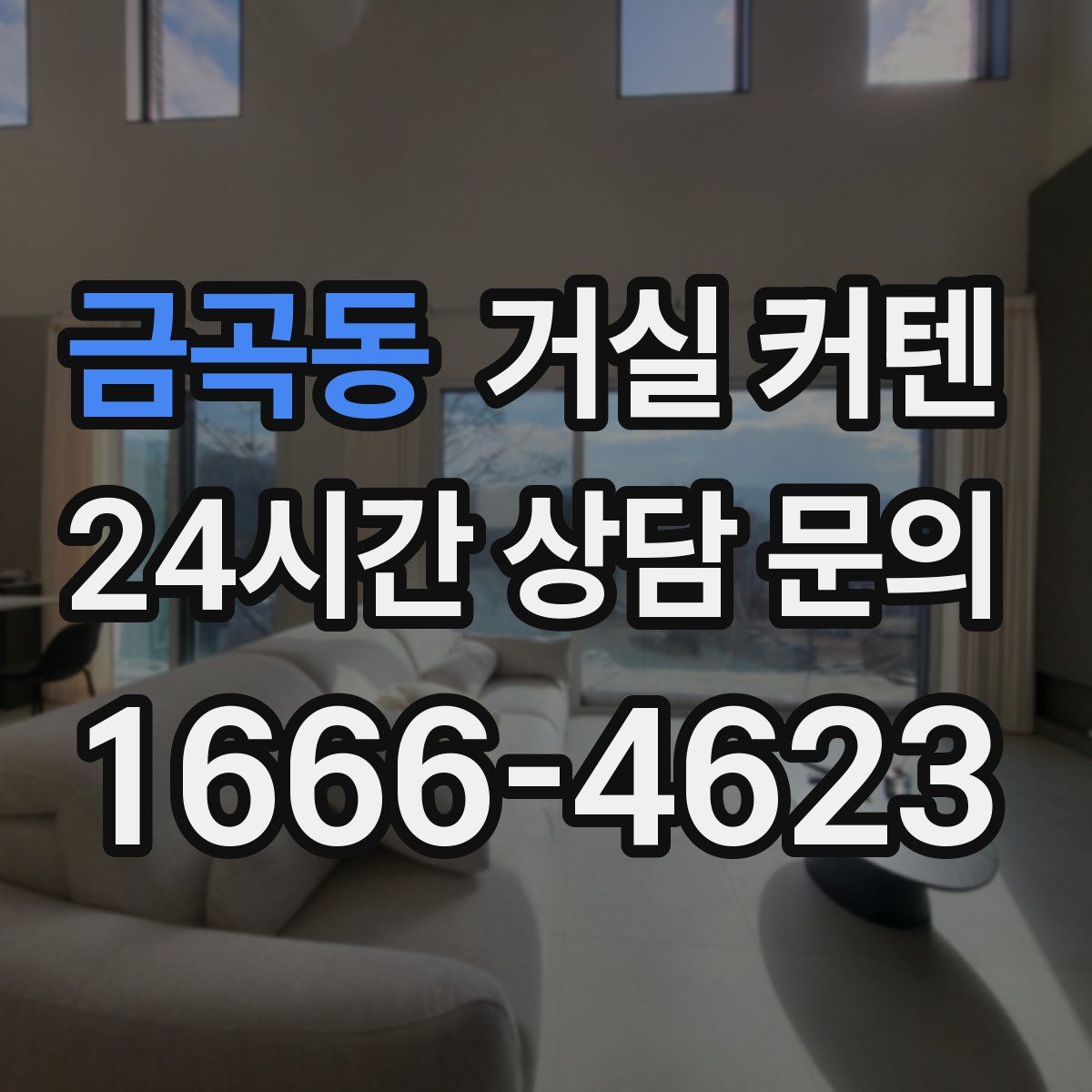 금곡동 거실 커텐
