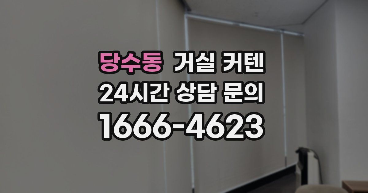 당수동 거실 커텐