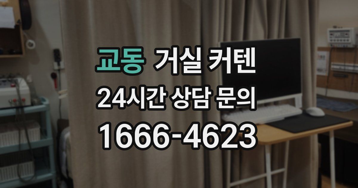 교동 거실 커텐