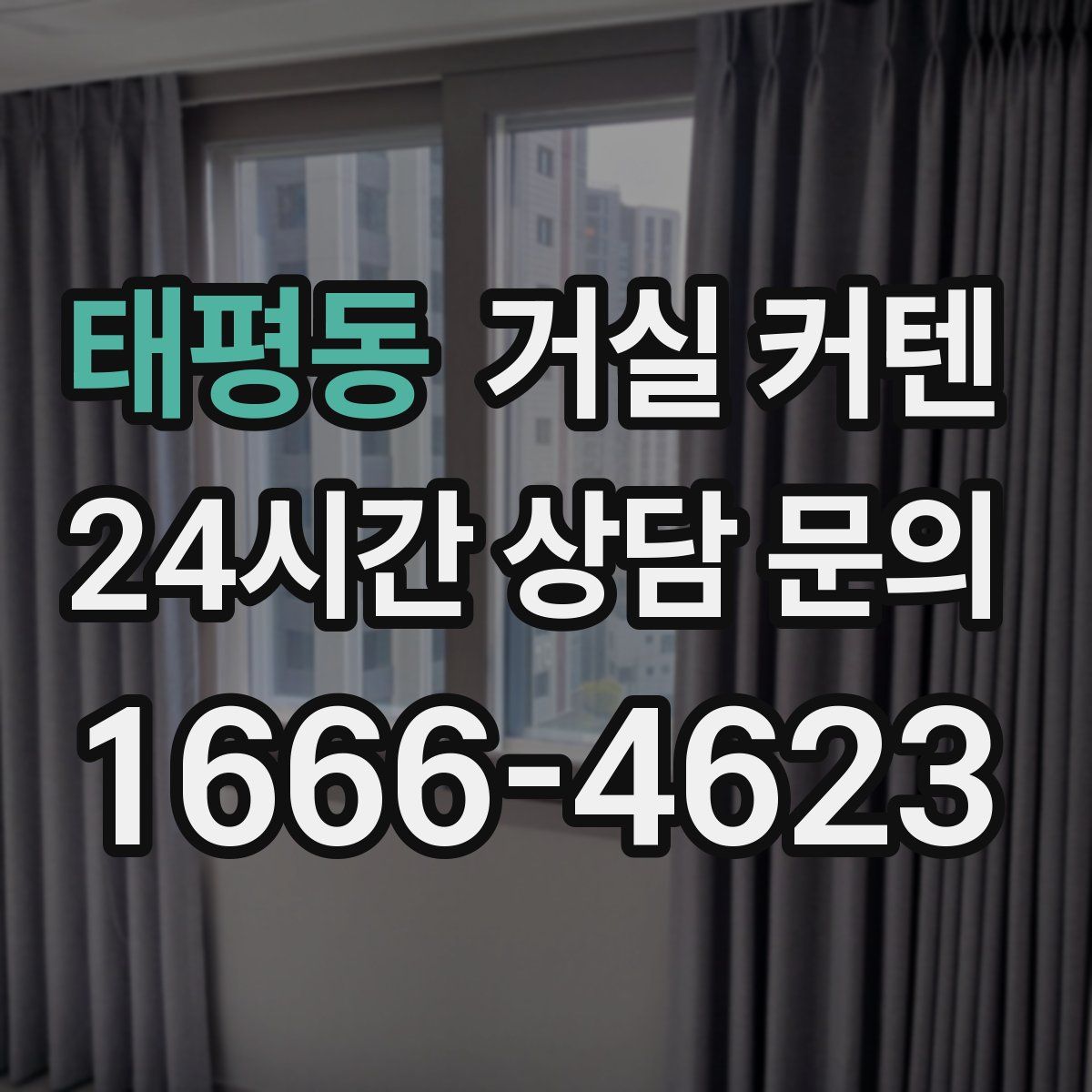 태평동 거실 커텐