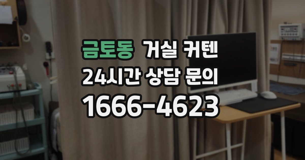 금토동 거실 커텐
