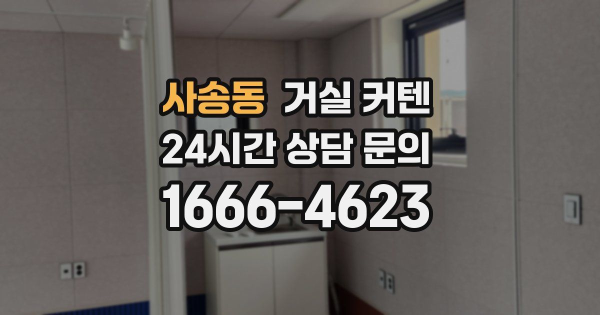 사송동 거실 커텐