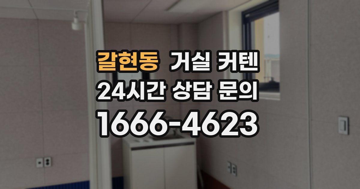 갈현동 거실 커텐