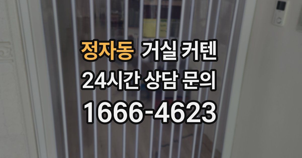 정자동 거실 커텐