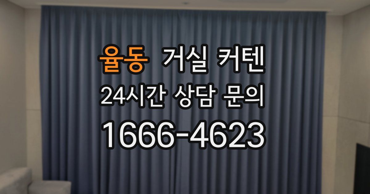 율동 거실 커텐