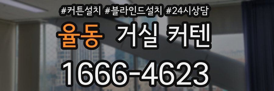 율동 거실 커텐
