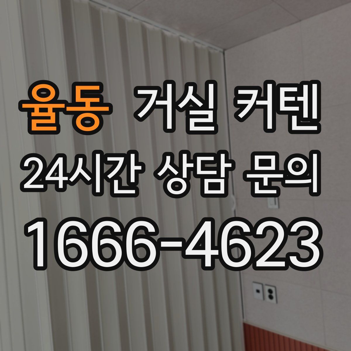 율동 거실 커텐