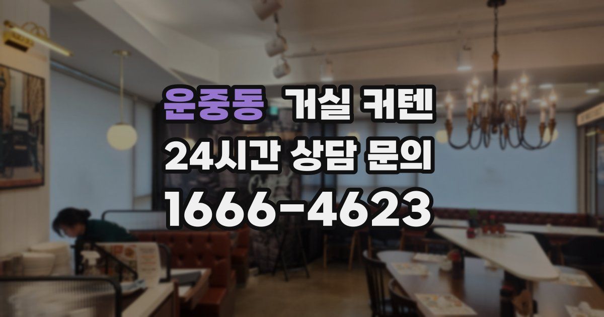 운중동 거실 커텐