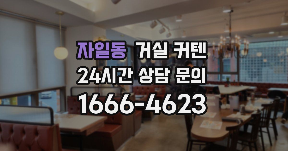자일동 거실 커텐