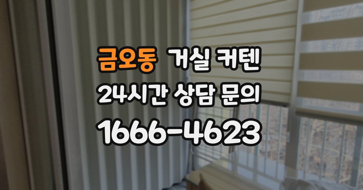 금오동 거실 커텐
