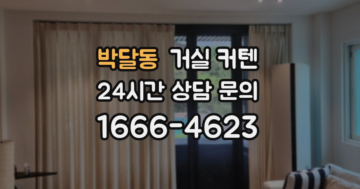 박달동 거실 커텐