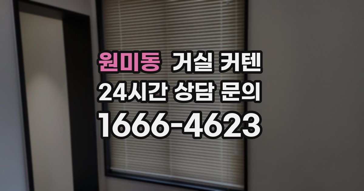 원미동 거실 커텐
