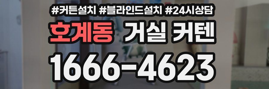 호계동 거실 커텐