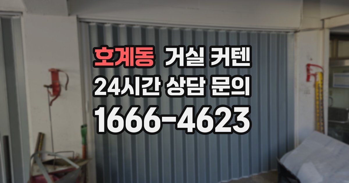 호계동 거실 커텐