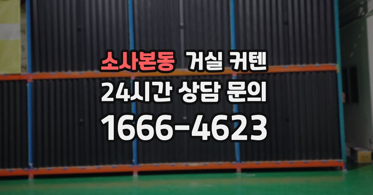 소사본동 거실 커텐