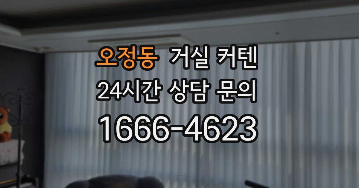 오정동 거실 커텐