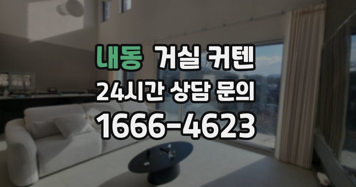 내동 거실 커텐
