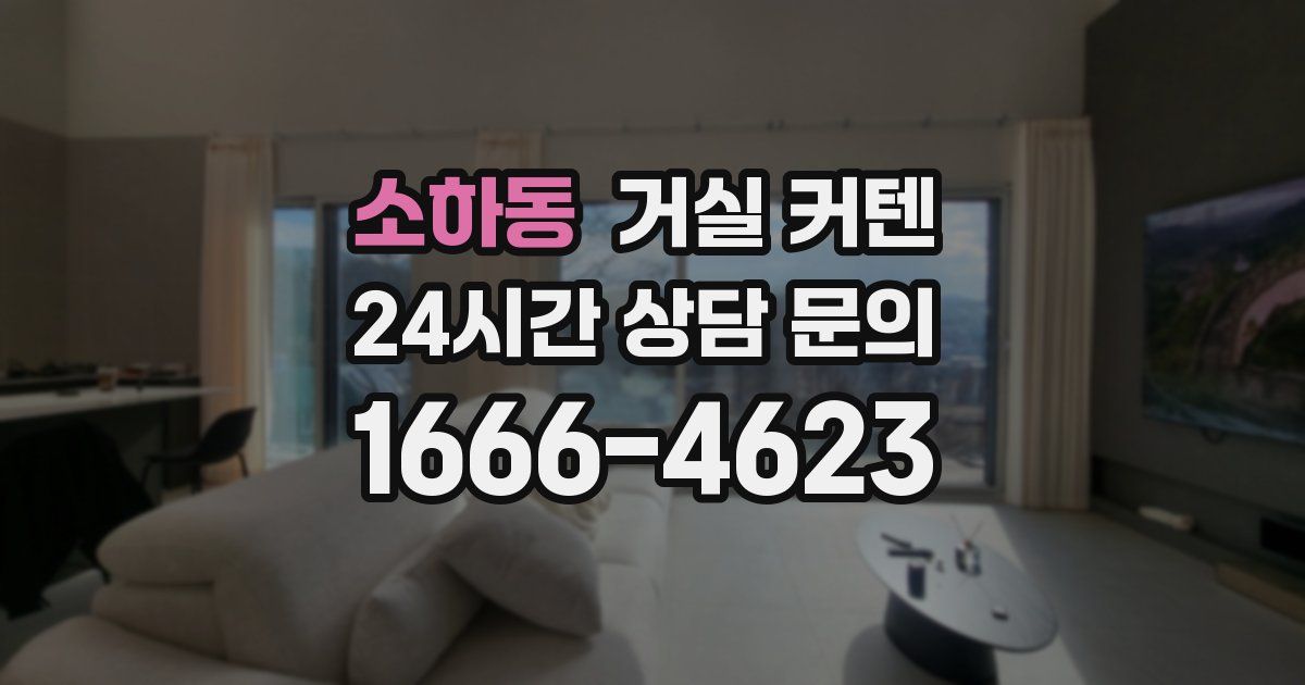 소하동 거실 커텐