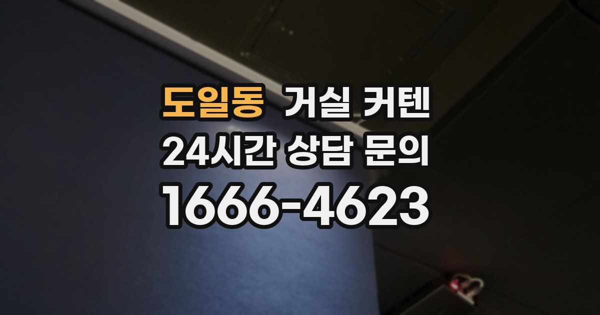 도일동 거실 커텐