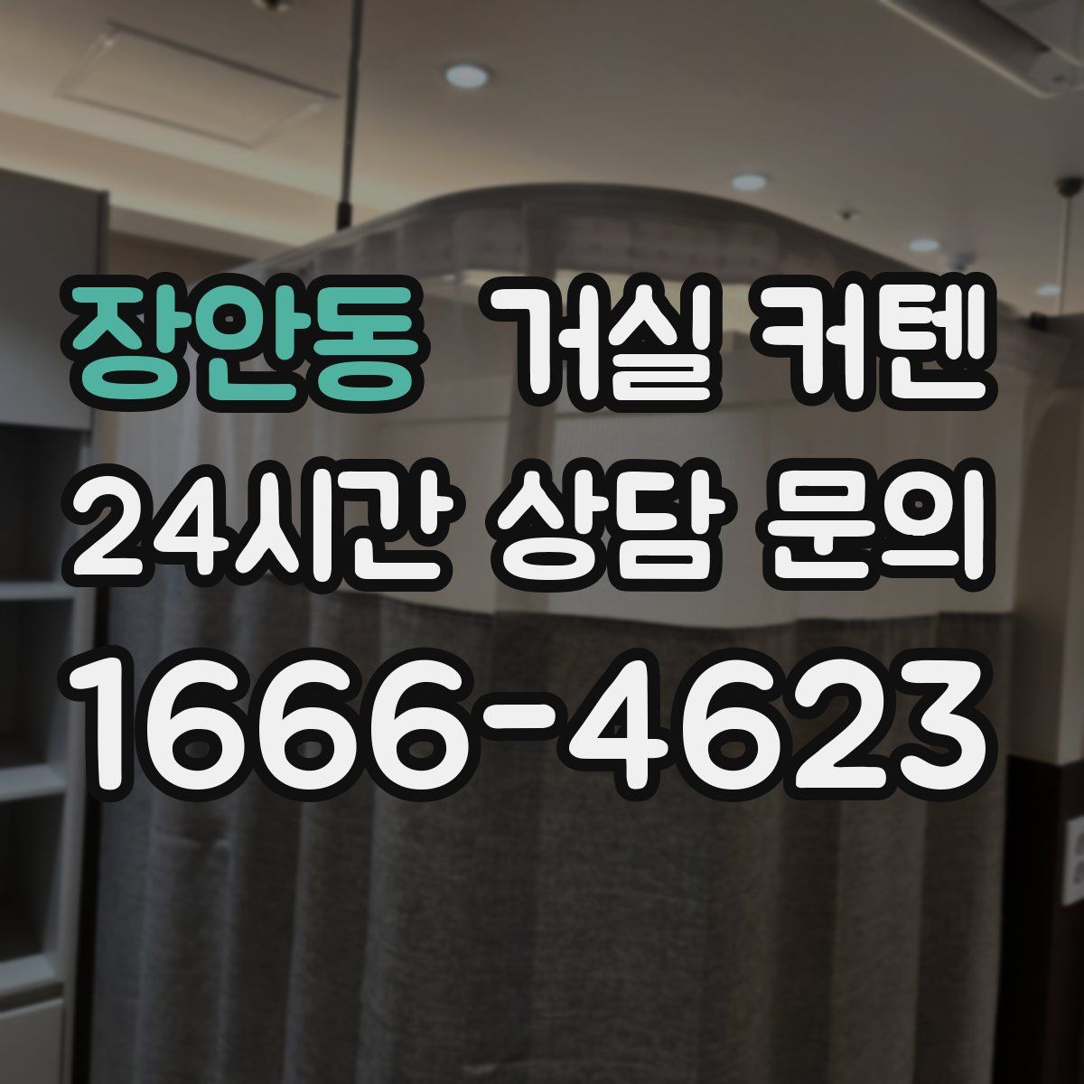 장안동 거실 커텐