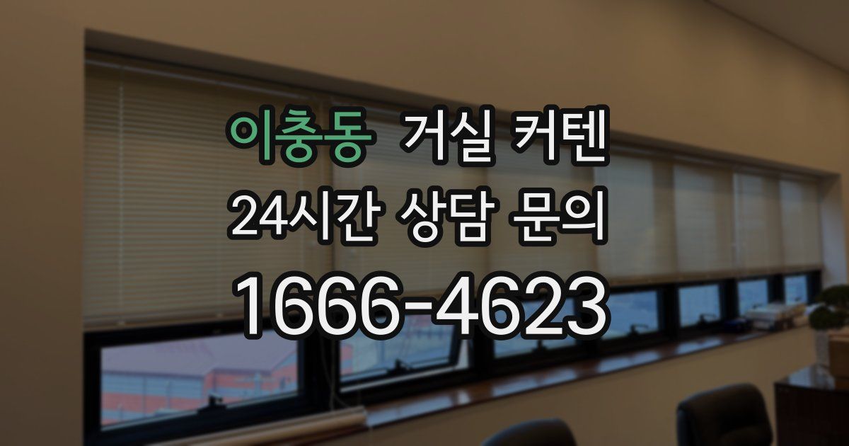 이충동 거실 커텐