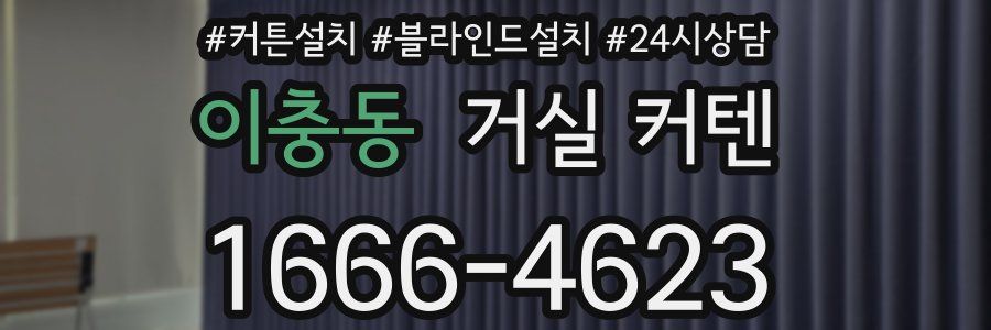 이충동 거실 커텐