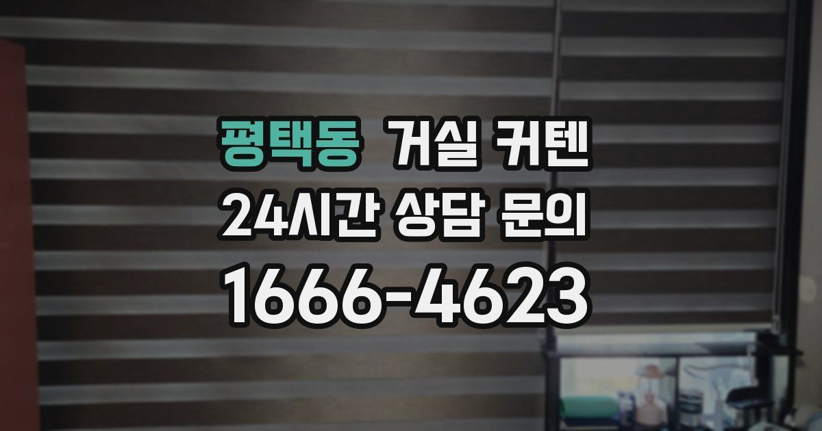 평택동 거실 커텐