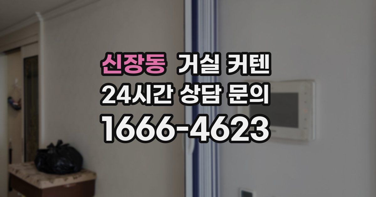 신장동 거실 커텐