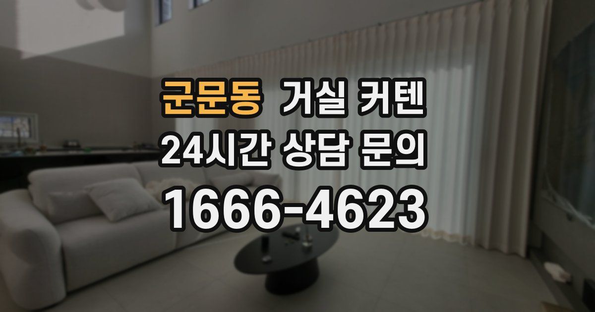 군문동 거실 커텐