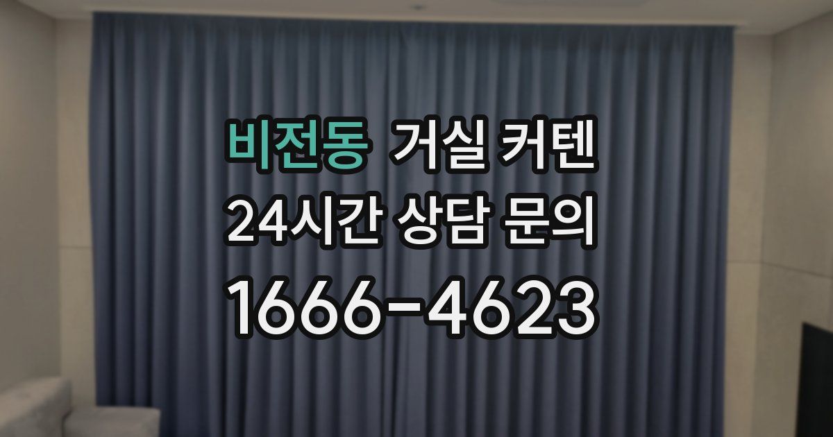 비전동 거실 커텐