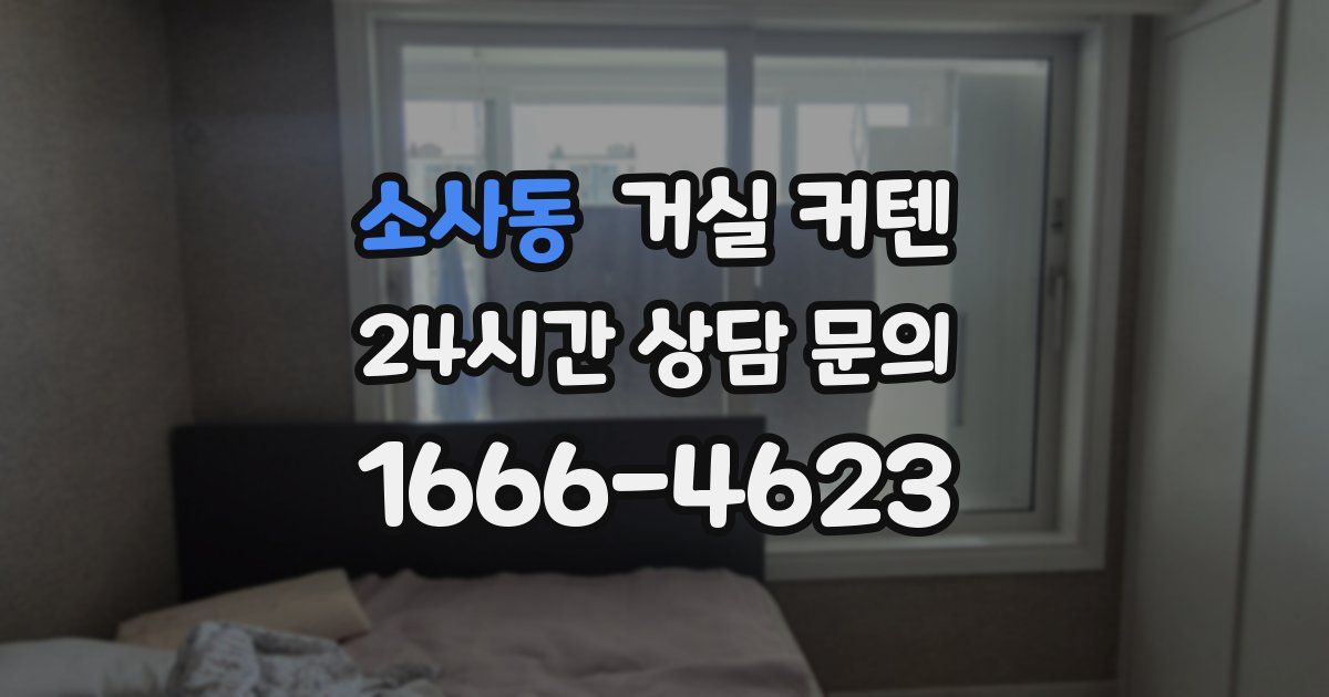 소사동 거실 커텐
