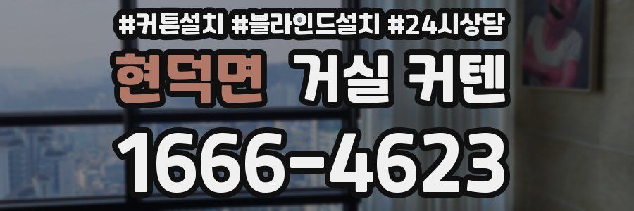 현덕면 거실 커텐