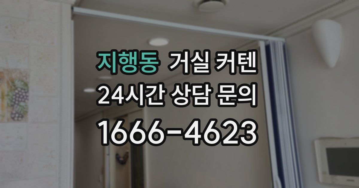 지행동 거실 커텐