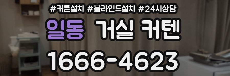 일동 거실 커텐