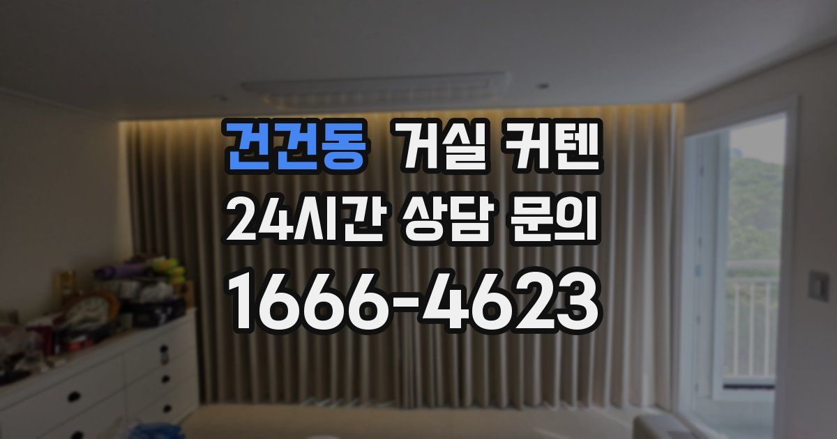 건건동 거실 커텐