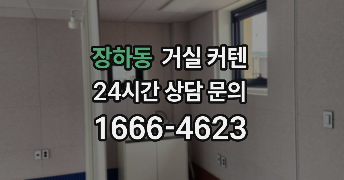 장하동 거실 커텐